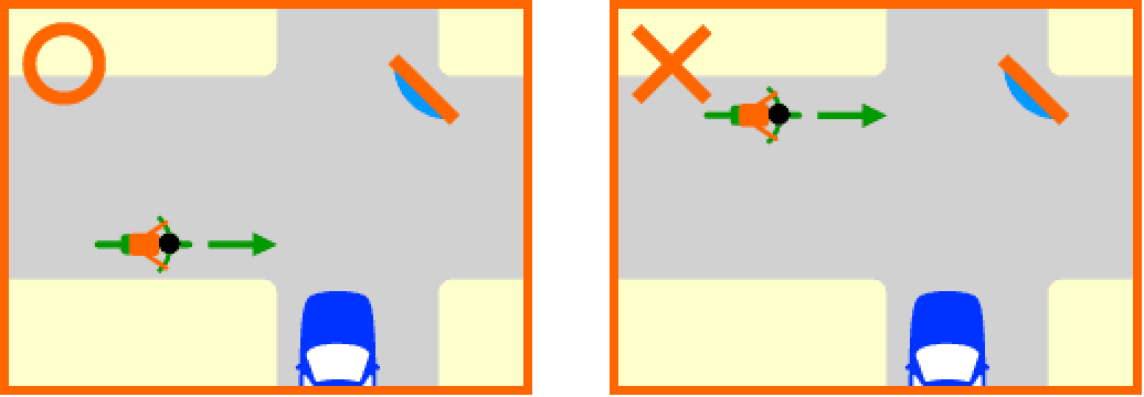 ミラー 見え 方 カーブ